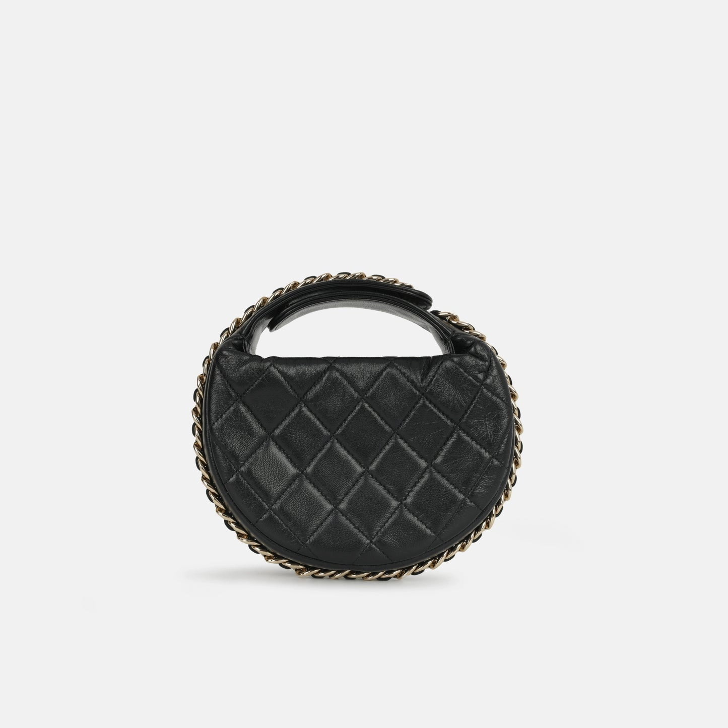 Chanel - Halfmoon - Black Lambskin CGHW - Pre-Loved