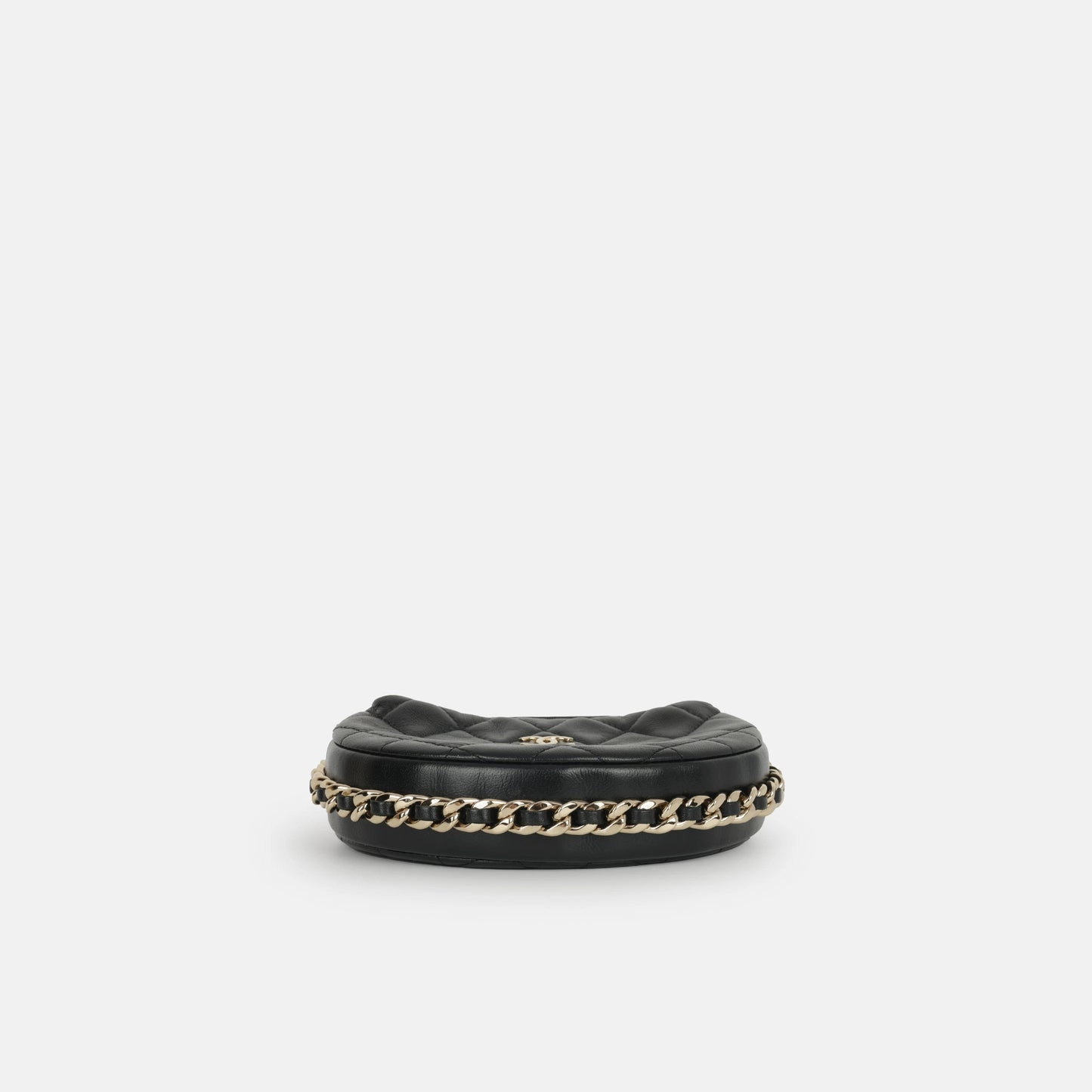 Chanel - Halfmoon - Black Lambskin CGHW - Pre-Loved