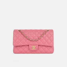 Chanel - Medium Classic Flap - Pink Caviar CGHW - 2019 - Pre-Loved