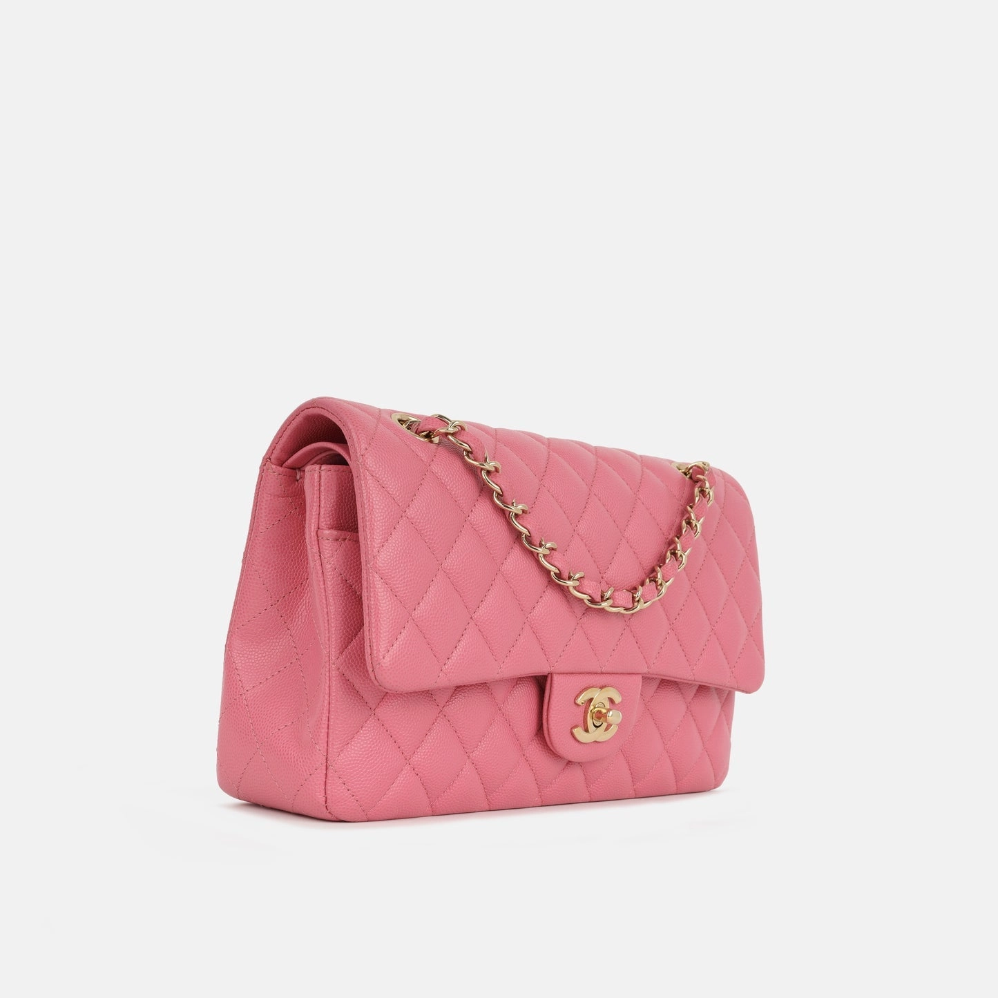 Chanel - Medium Classic Flap - Pink Caviar CGHW - 2019 - Pre-Loved