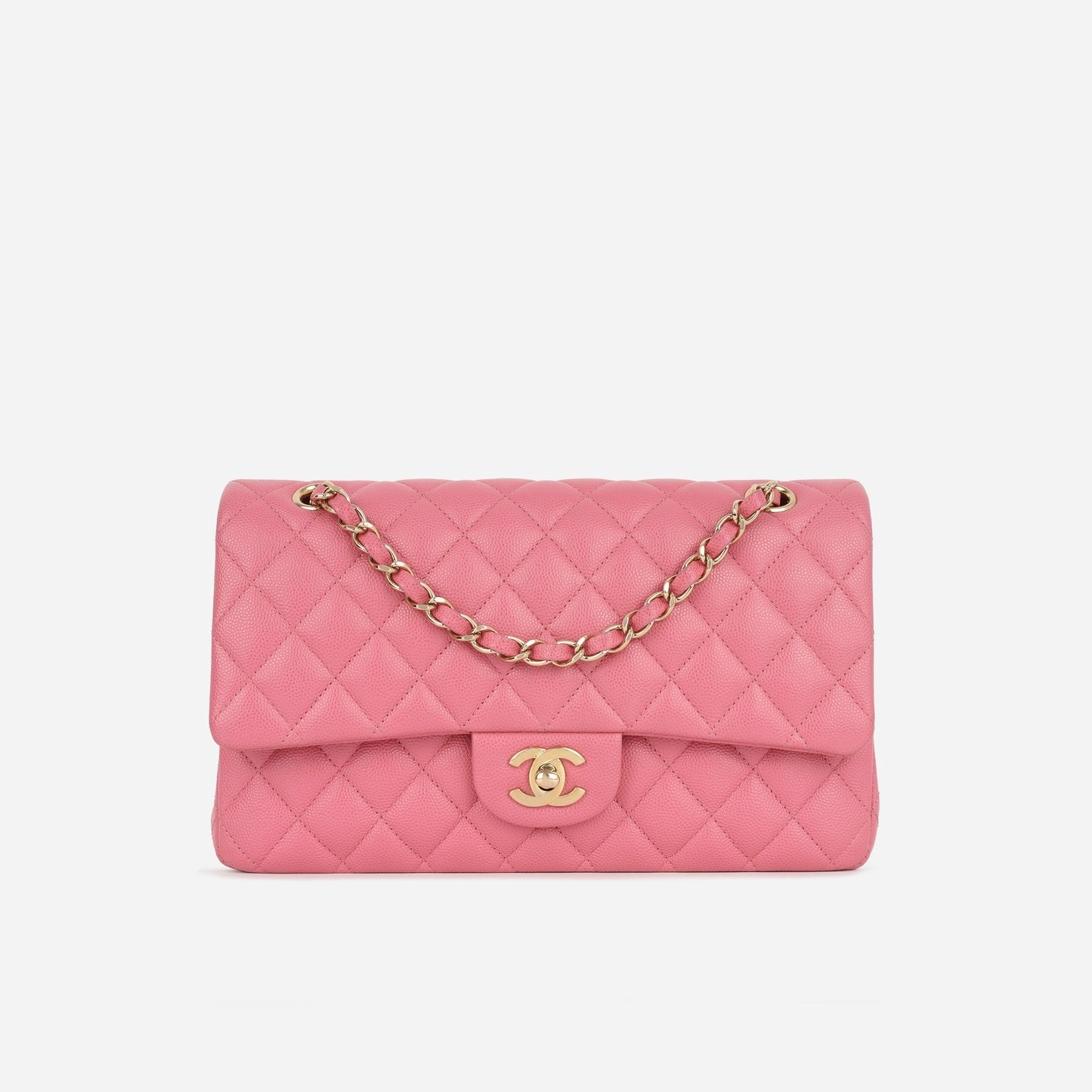 Chanel - Medium Classic Flap - Pink Caviar CGHW - 2019 - Pre-Loved