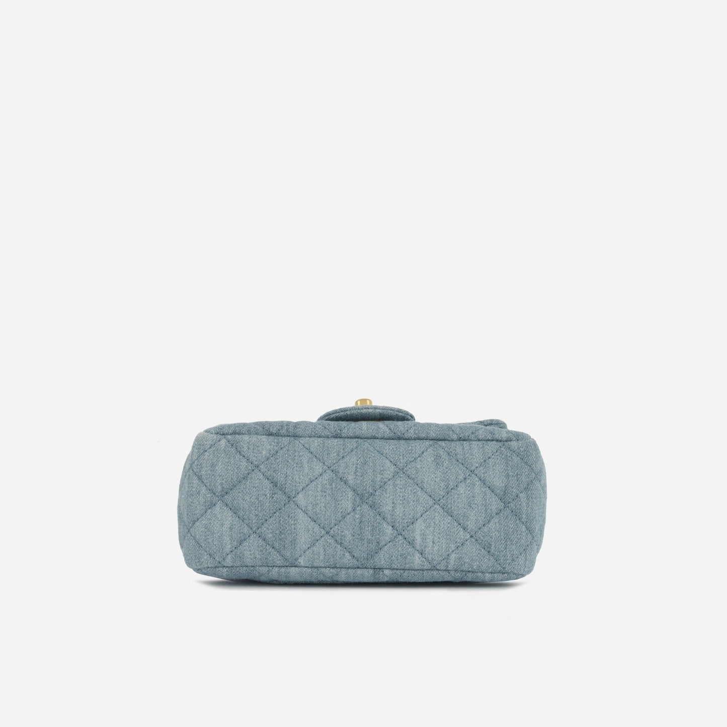 Chanel - Mini Square Pearl Crush - Blue Denim AGHW - Pre-Loved