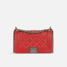 Chanel - Old Medium - Red Chateau Celtic Lambskin RHW - Pre-Loved - 2022