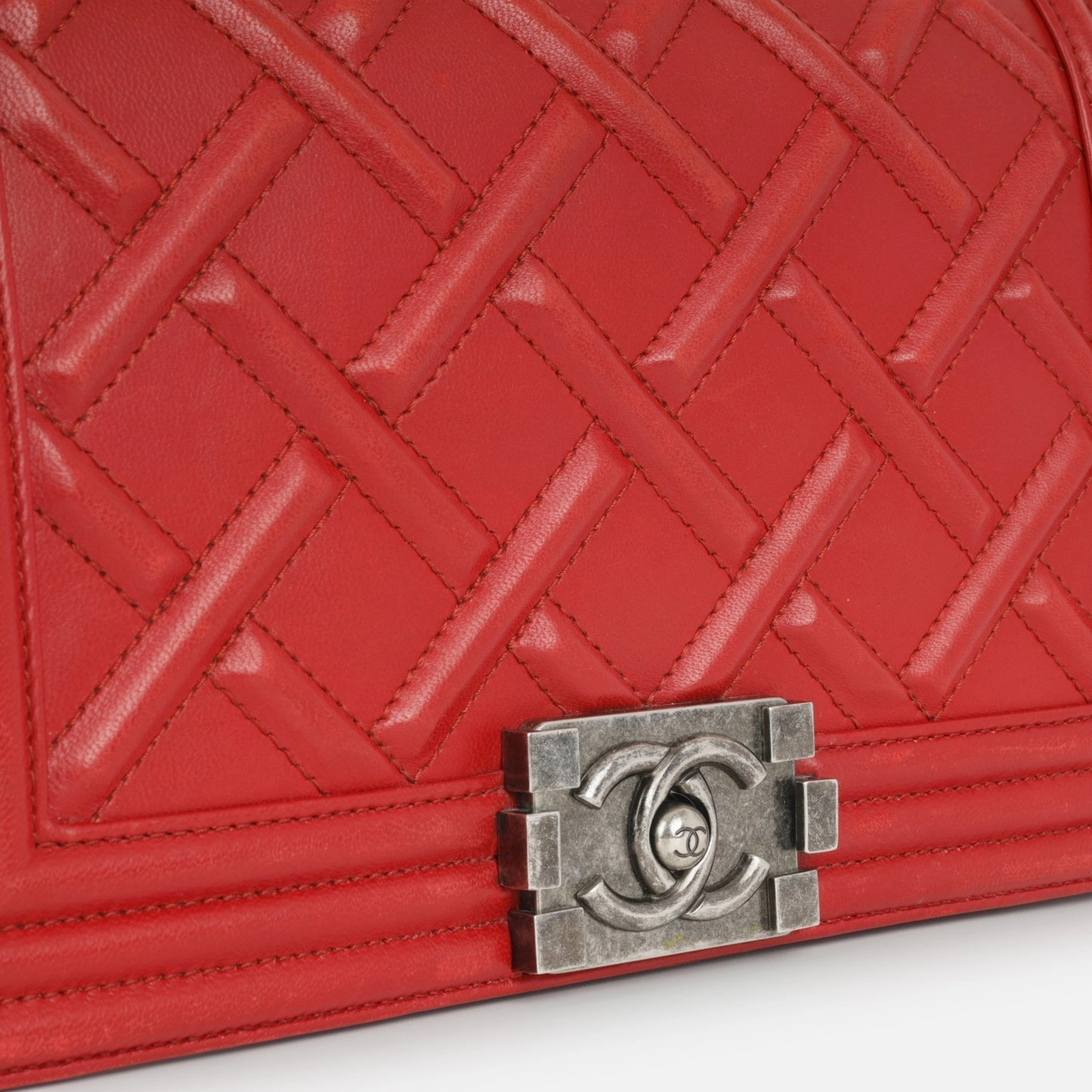 Chanel - Old Medium - Red Chateau Celtic Lambskin RHW - Pre-Loved - 2022