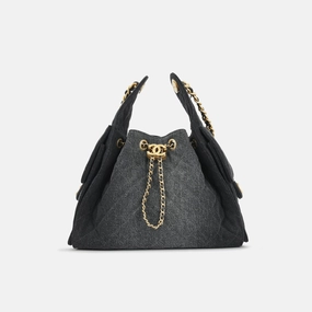 Chanel - Small 25 Hobo - Dark Denim Ombre AGHW - Pristine - 2025