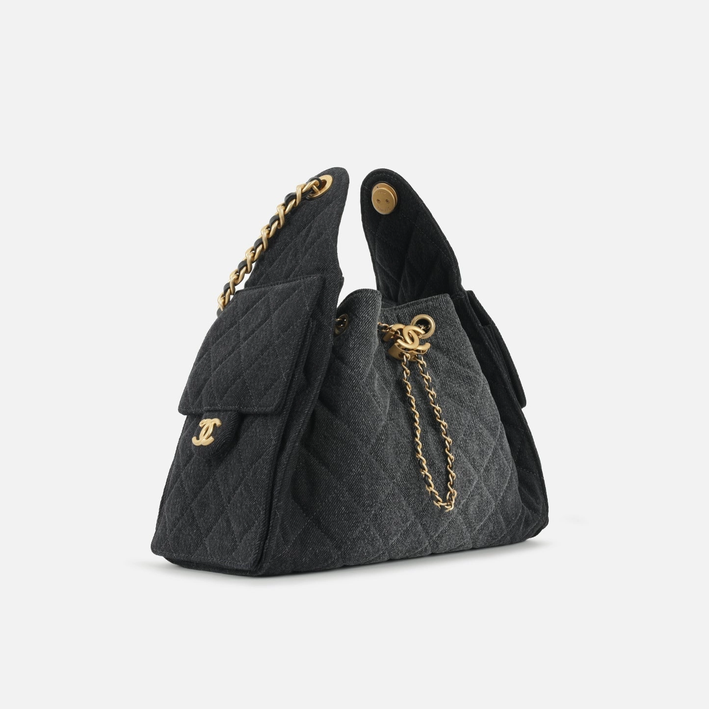 Chanel - Small 25 Hobo - Dark Denim Ombre AGHW - Pristine - 2025