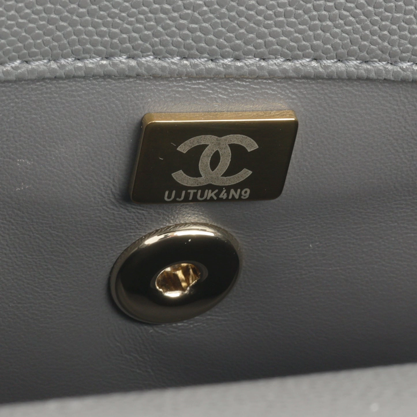 Chanel - Small Coco Handle Bag - Dark Grey Caviar CGHW - Pre-Loved