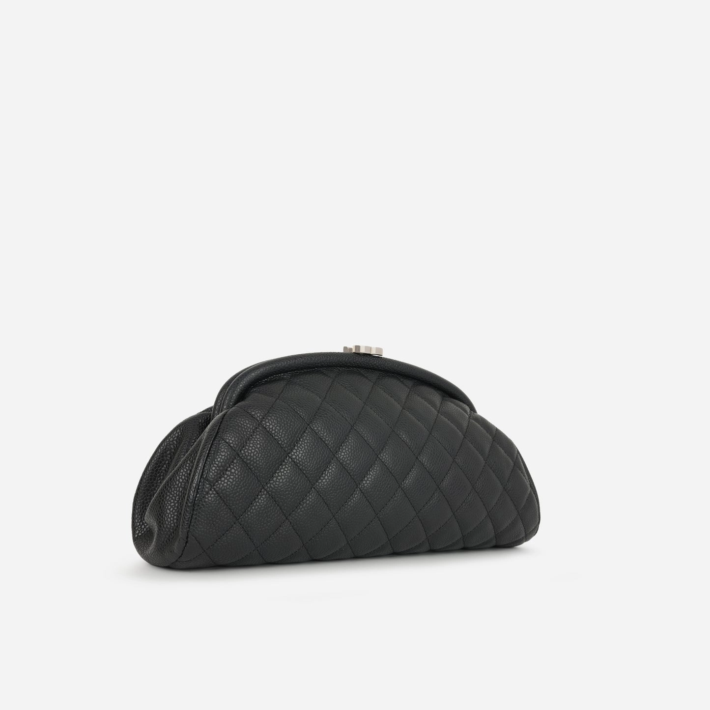 Chanel - Timeless Clutch - Black Caviar SHW - 2006- Pre-Loved