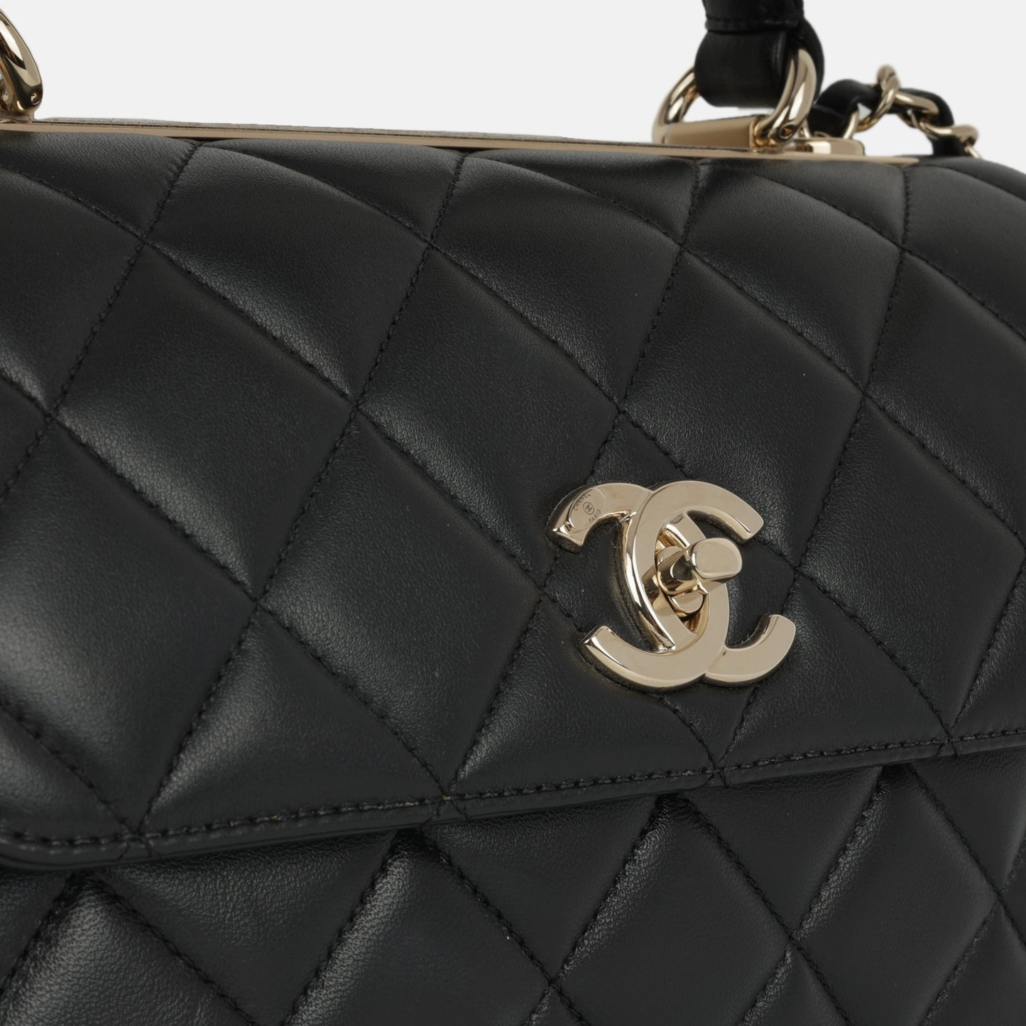 Chanel - Trendy CC Flap Bag - Small - Black Lambskin CGHW - Pre-loved