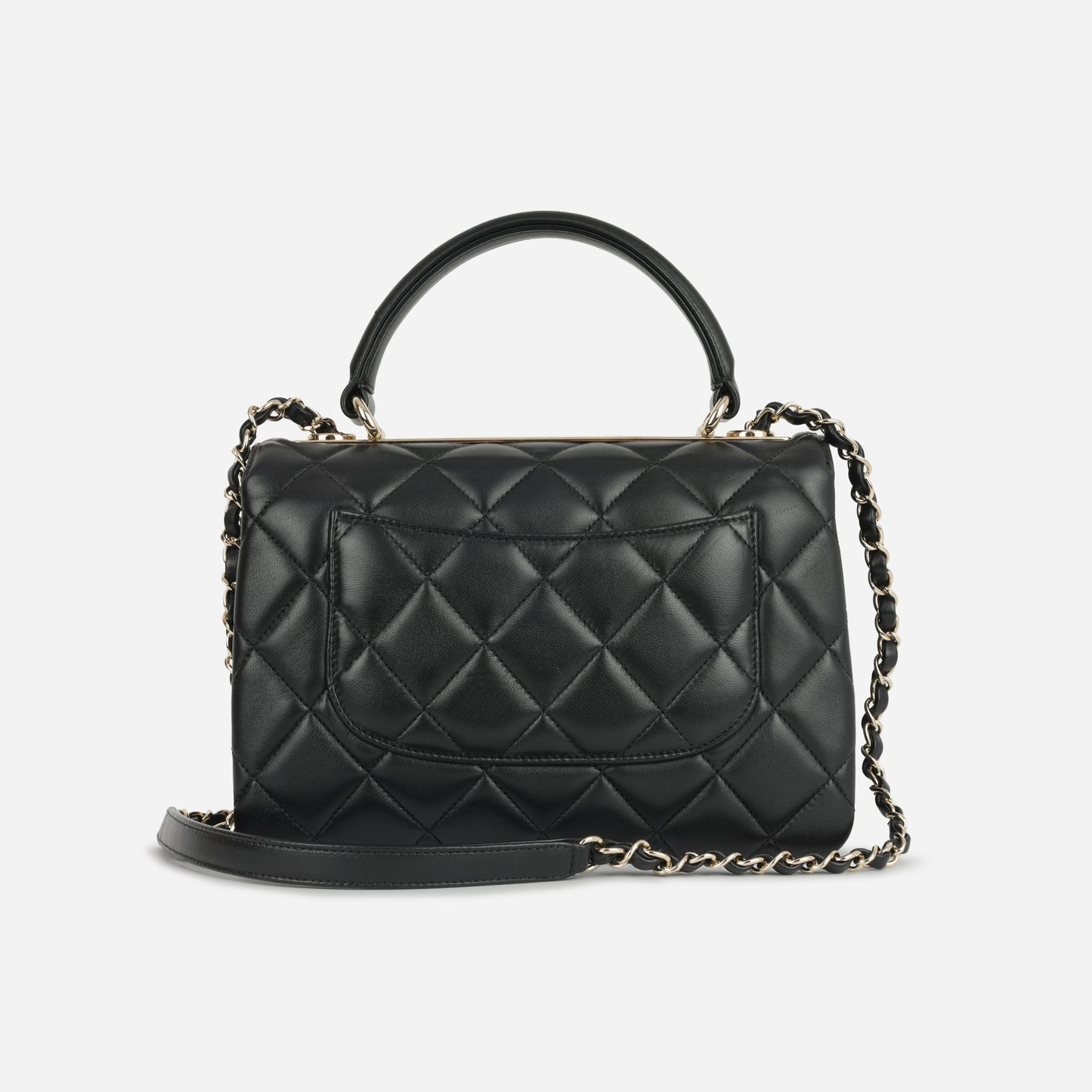Chanel - Trendy CC Flap Bag - Small - Black Lambskin CGHW - Pre-loved