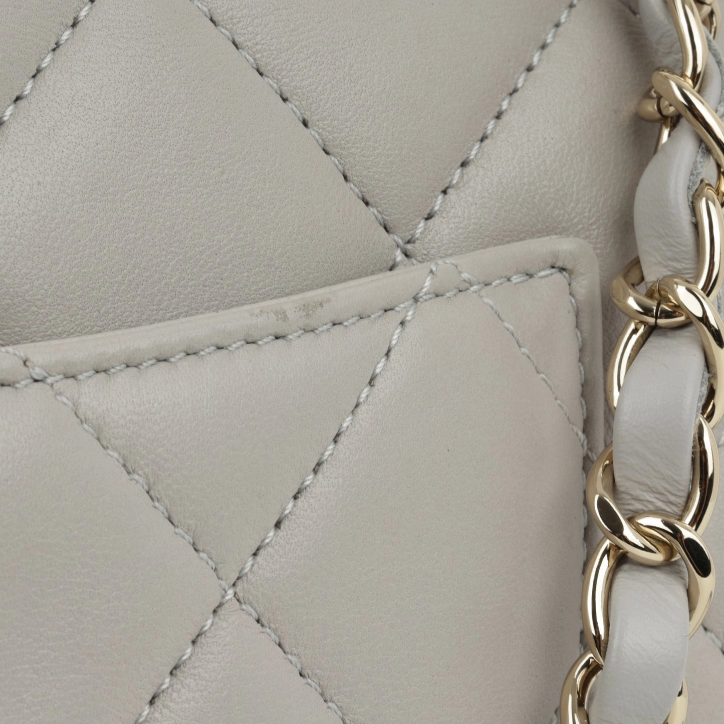 Chanel - Trendy CC Flap Bag - Small - Grey Lambskin CGHW - Pre-loved - 2022