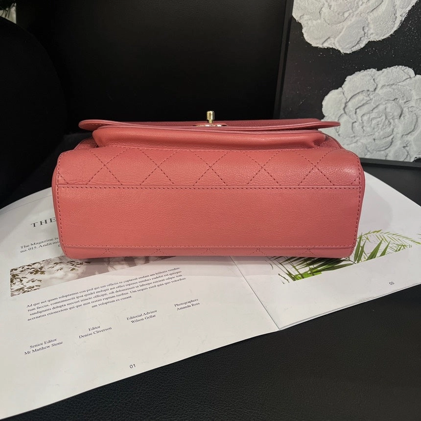Chanel Bean Powder Crossbody Bag Pink
