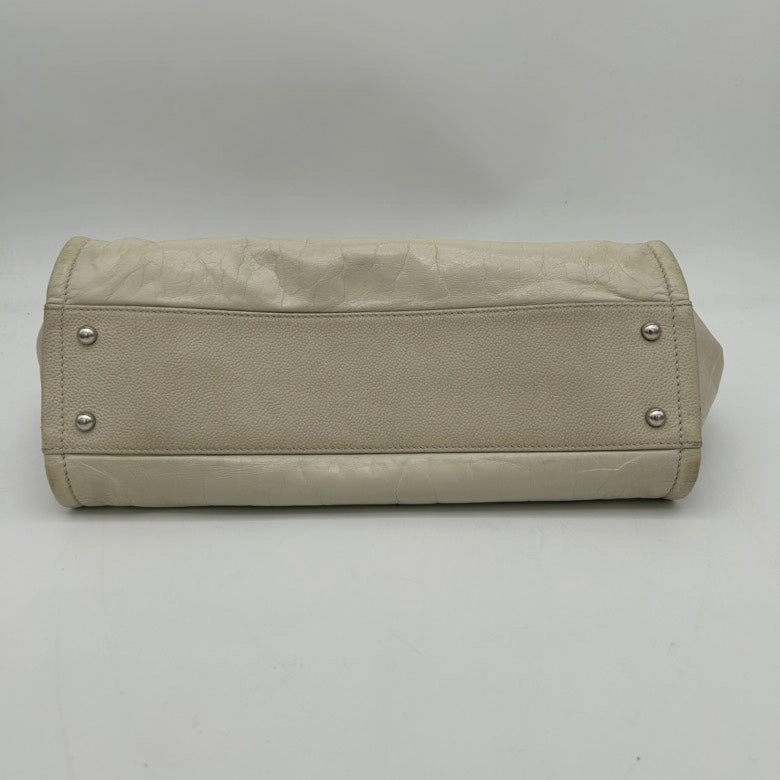 Chanel Beige Leather Shoulder Bag Medium