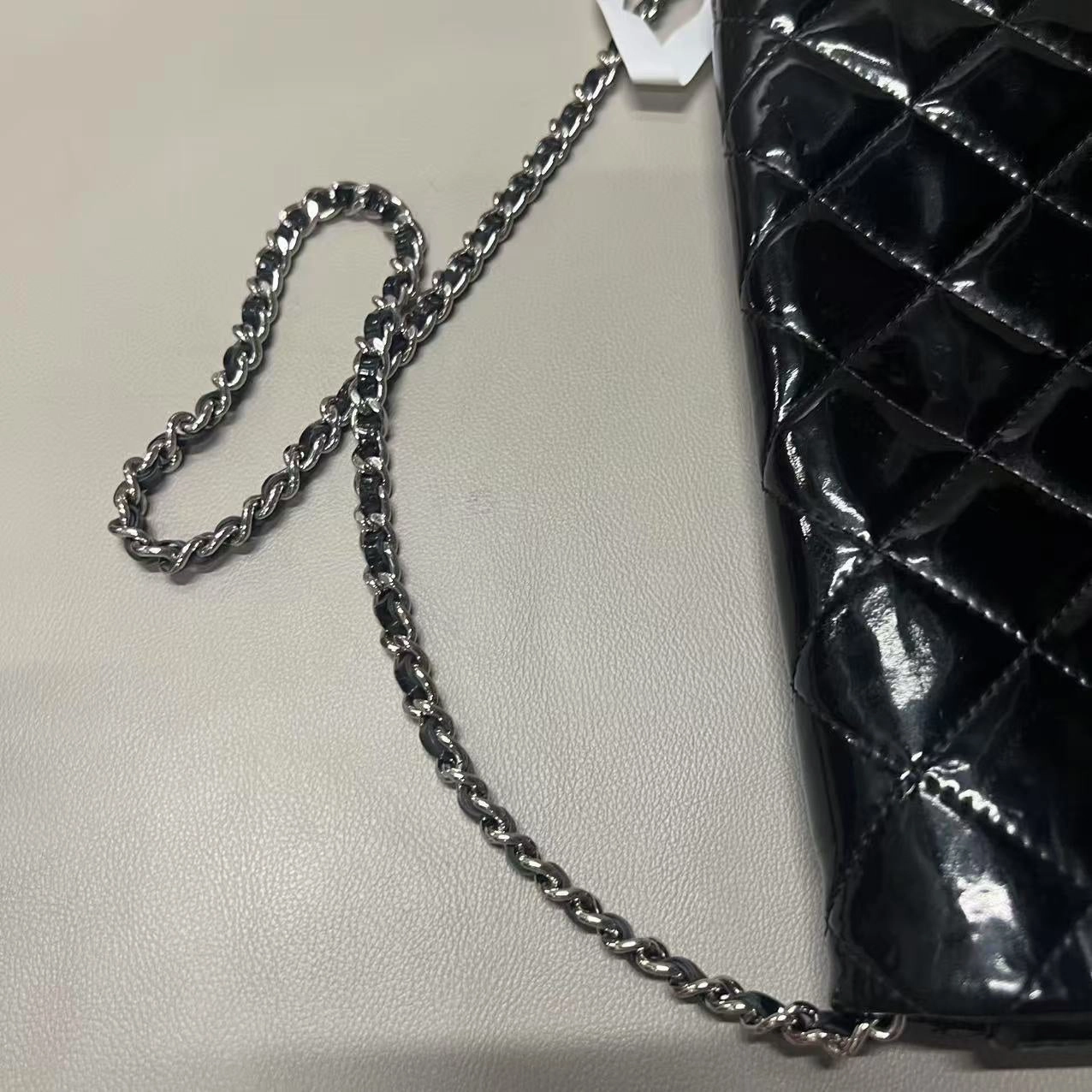 Chanel Black Patent Leather Flap Bag 2012 - Vintage Designer Shoulder Bag