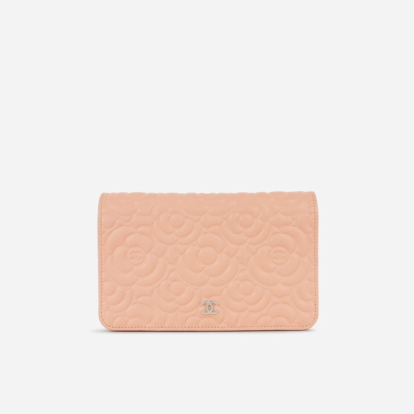 Chanel Camellia WOC Peach Lambskin SHW