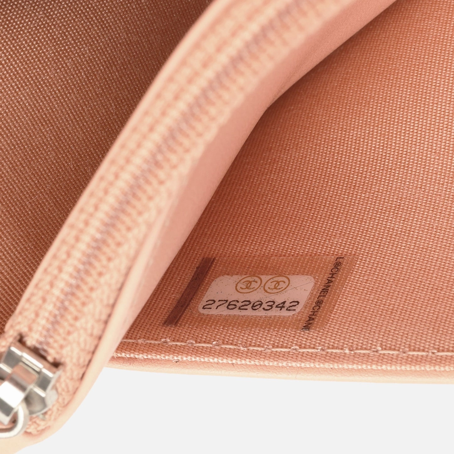 Chanel Camellia WOC Peach Lambskin SHW