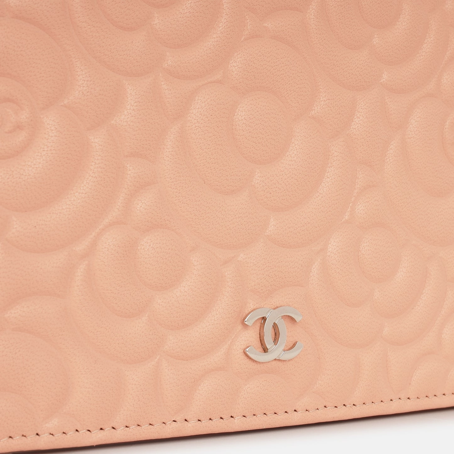 Chanel Camellia WOC Peach Lambskin SHW