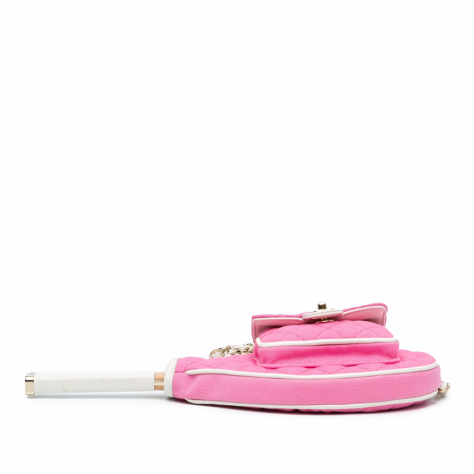 Chanel Canvas Tennis Racket Mirror and Crossbody Set (21026)