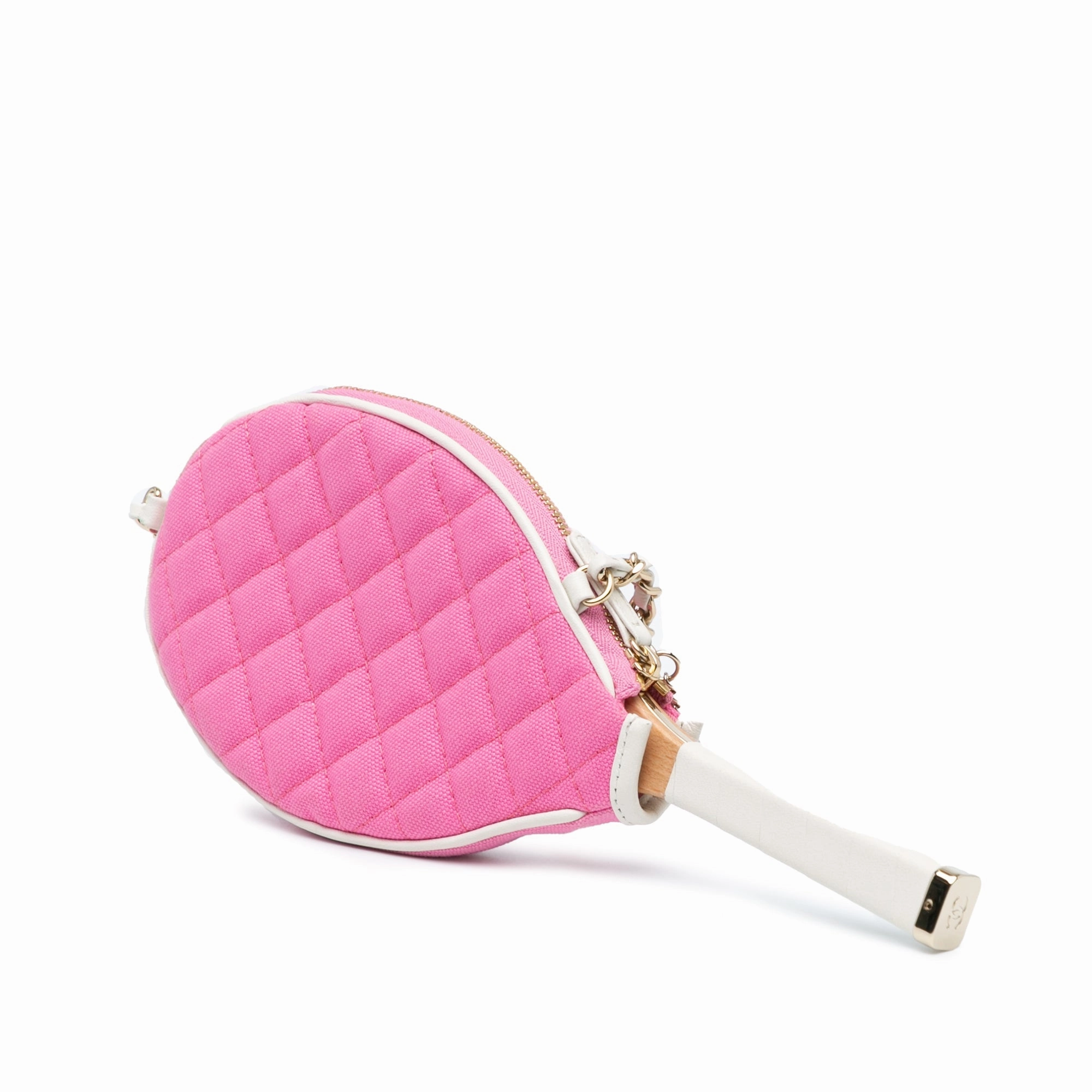Chanel Canvas Tennis Racket Mirror and Crossbody Set (21026)