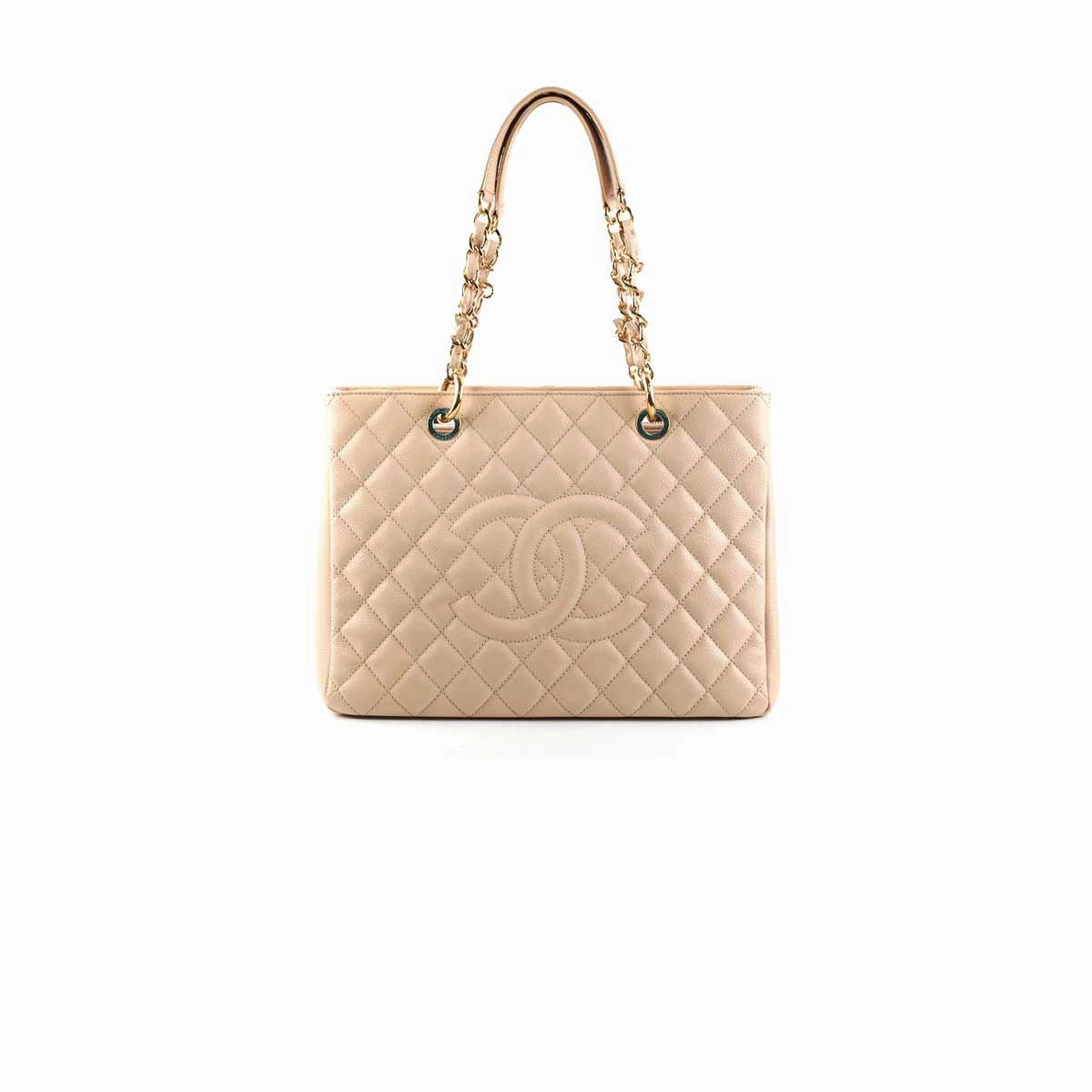 Chanel Caviar Grand Shopping Tote GST Beige