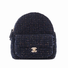 Chanel CC Fantasy Tweed Front Pocket Backpack (20561)