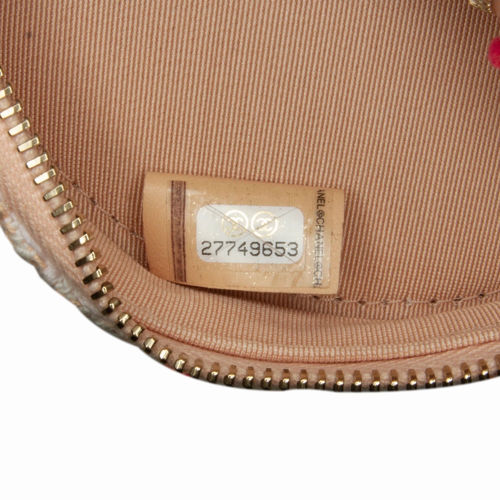 Chanel Cc Round Tweed Crossbody Bag