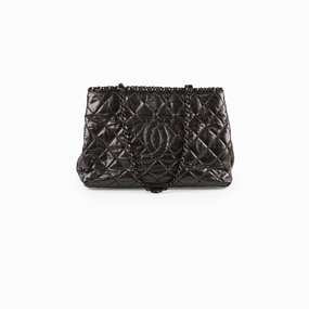 Chanel Chain Me Tote Bag Dark Grey