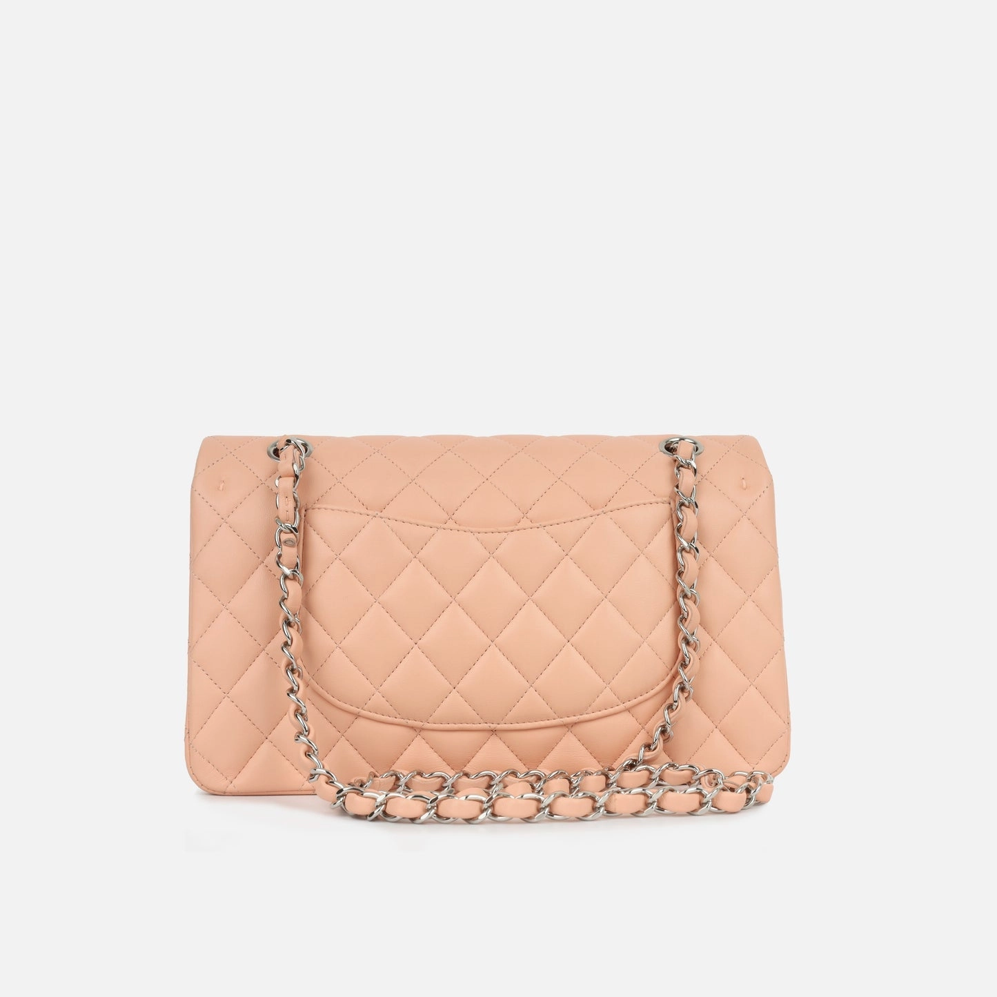 Chanel Chanel - Classic Flap Bag - Medium - Peach Lambskin - SHW - Pre Loved