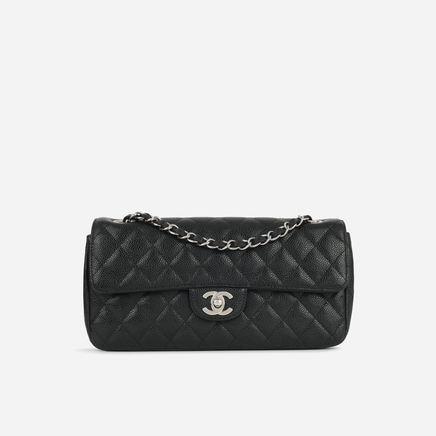 Chanel Chanel - East West Flap Bag - Black Caviar SHW - Pre Loved - 2009