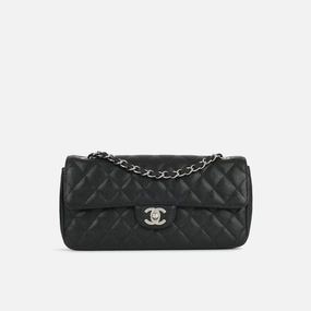 Chanel Chanel - East West Flap Bag - Black Caviar SHW - Pre Loved - 2009