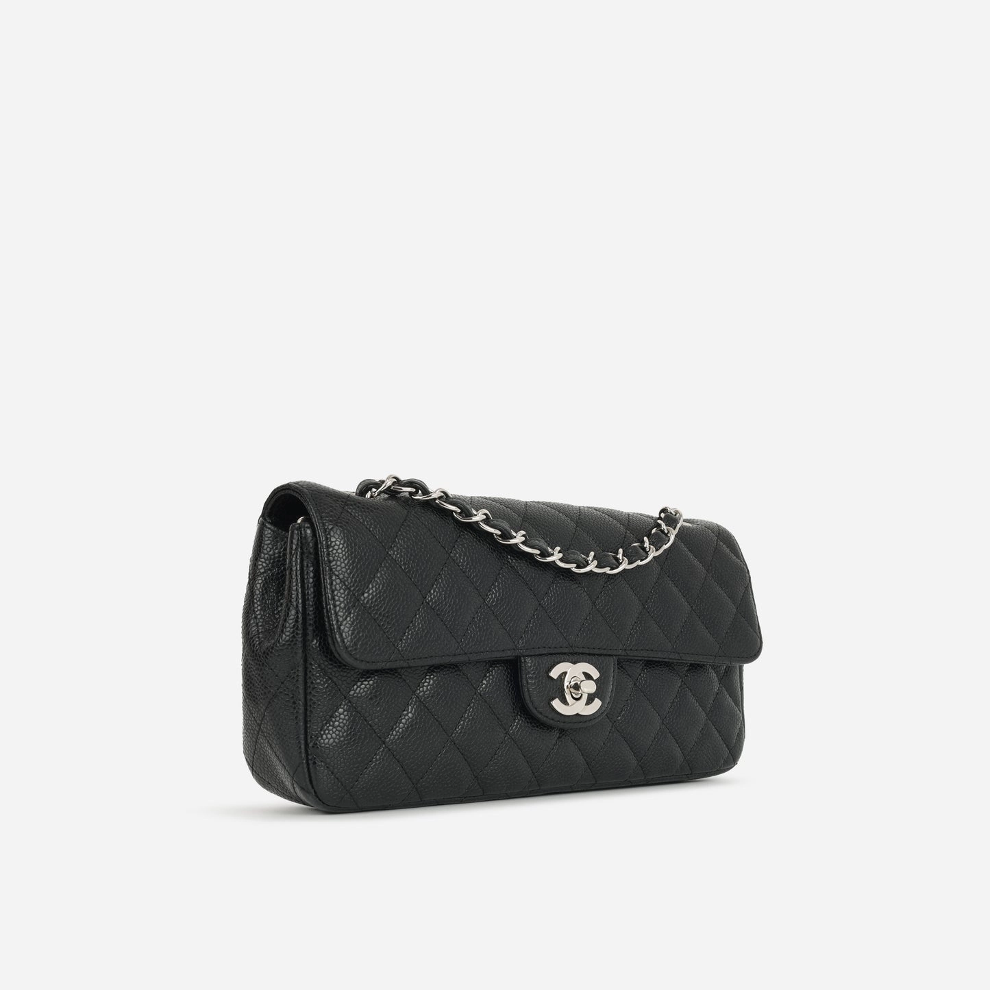 Chanel Chanel - East West Flap Bag - Black Caviar SHW - Pre Loved - 2009