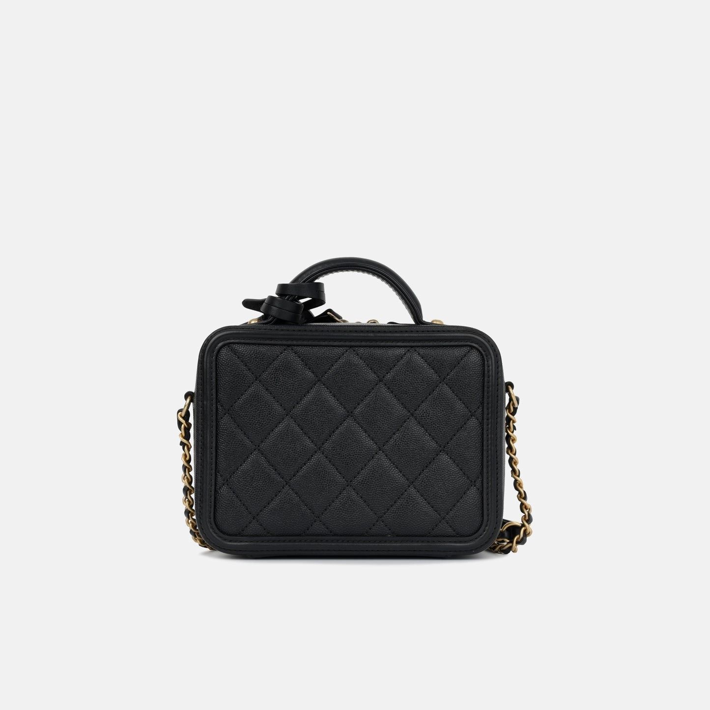 Chanel Chanel - Mini Filigree CC Vanity Case - Black Caviar - 2019