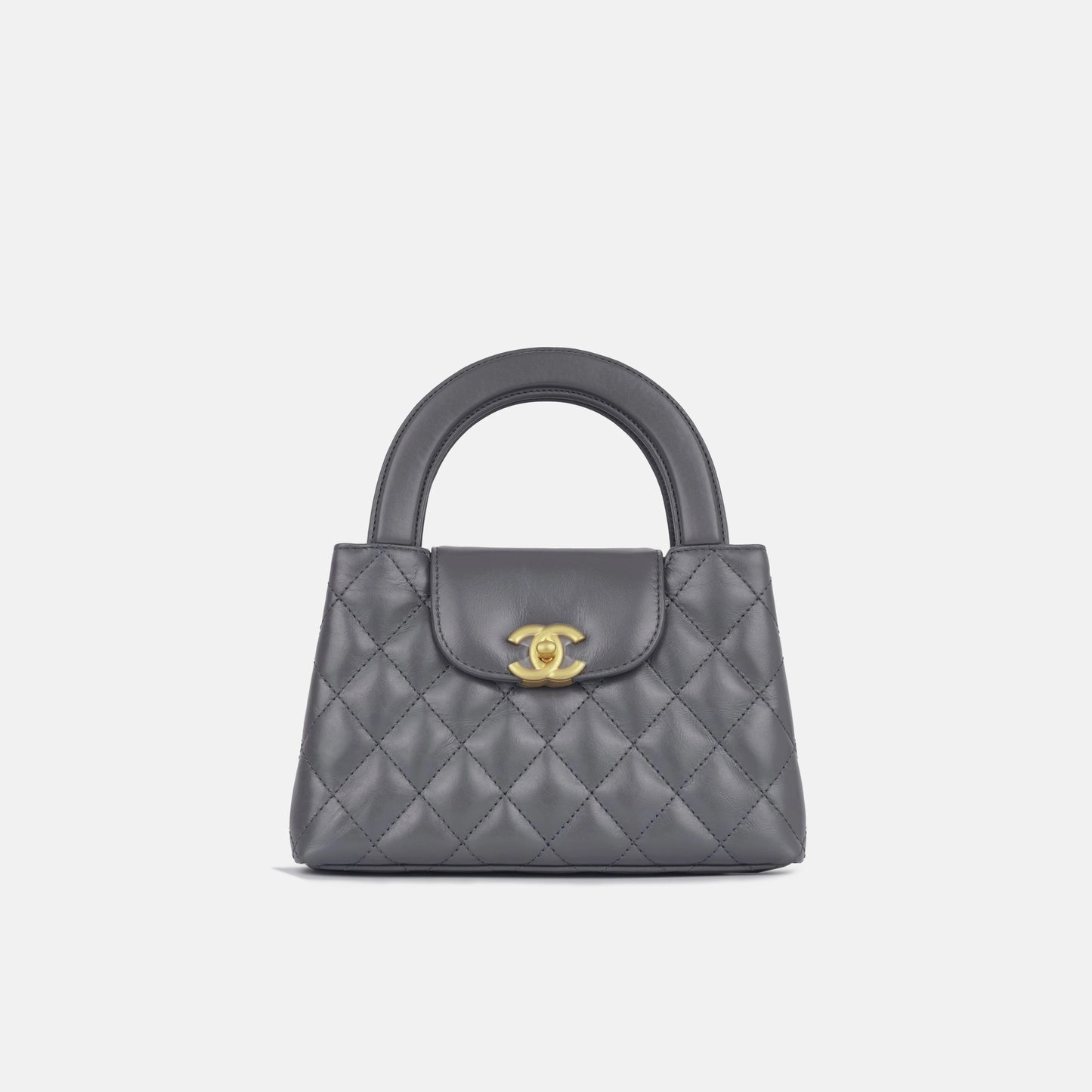 Chanel Chanel - Small Kelly Re-Edition - Grey Calfskin - GHW - Pristine Condition
