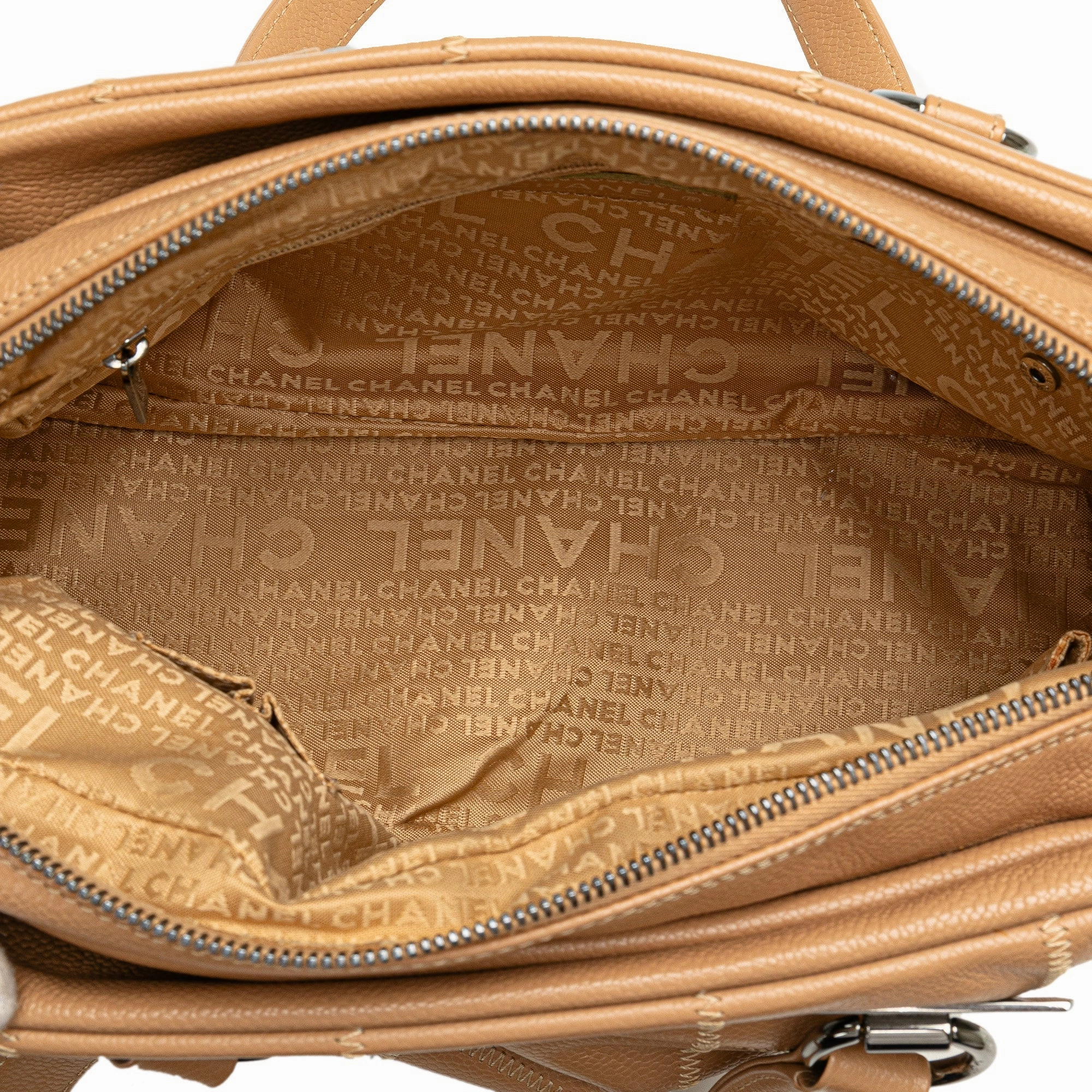 Chanel Choco Bar Caviar Shoulder Bag (21149)