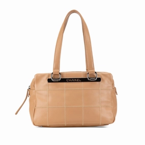 Chanel Choco Bar Caviar Shoulder Bag (21149)