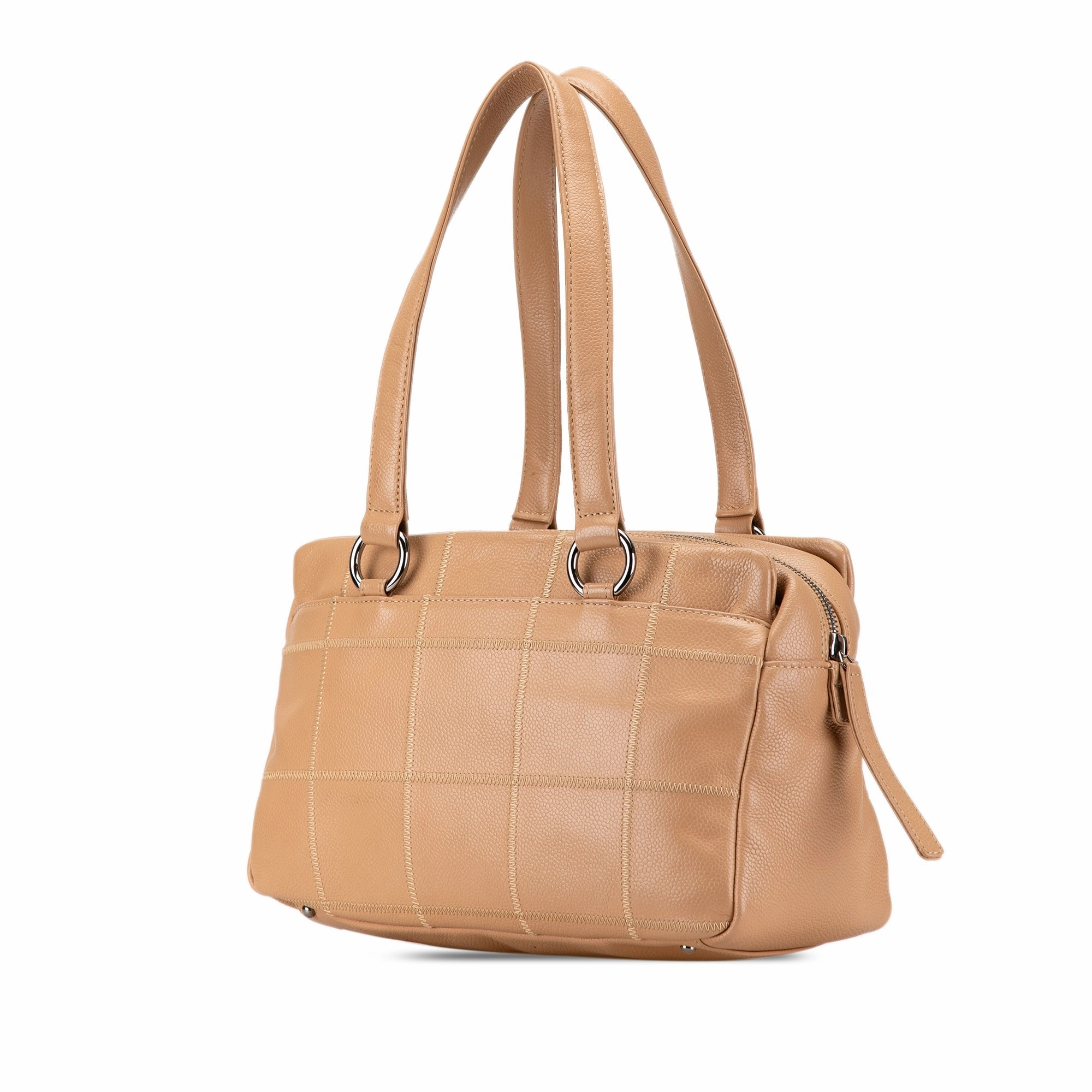 Chanel Choco Bar Caviar Shoulder Bag (21149)