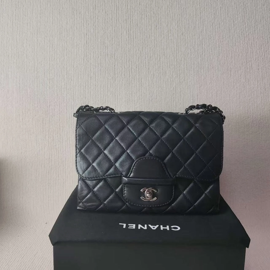 Chanel Classic Black Quilted Shoulder Bag