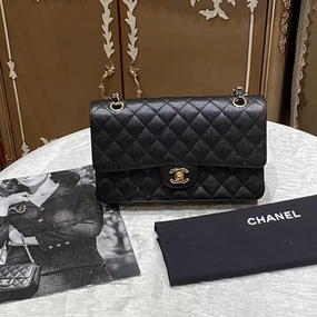 Chanel Classic Flap Bag Black Quilted Leather Shoulder Bag