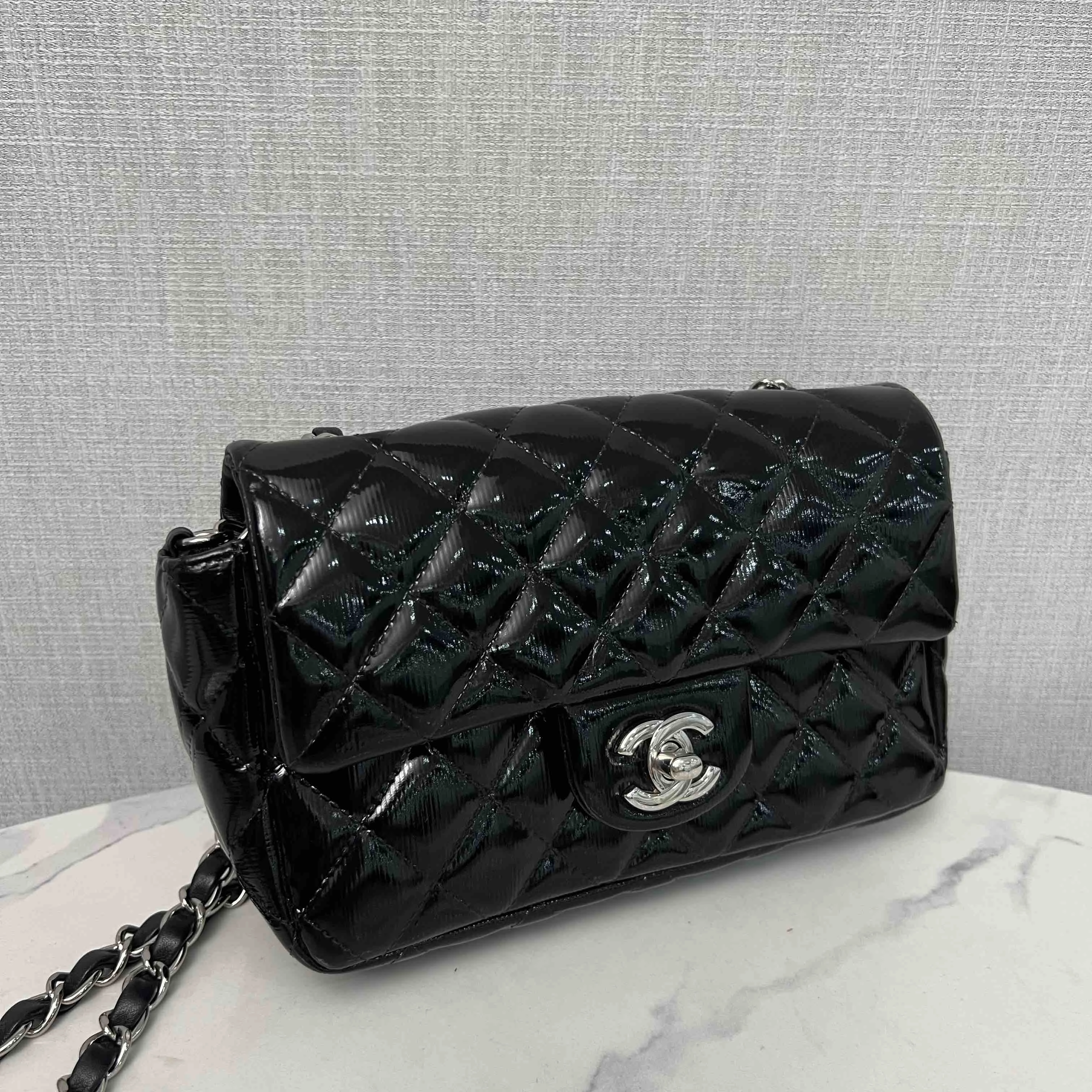 Chanel Classic Flap CF Mini Black Quilted Leather Chain Shoulder Bag