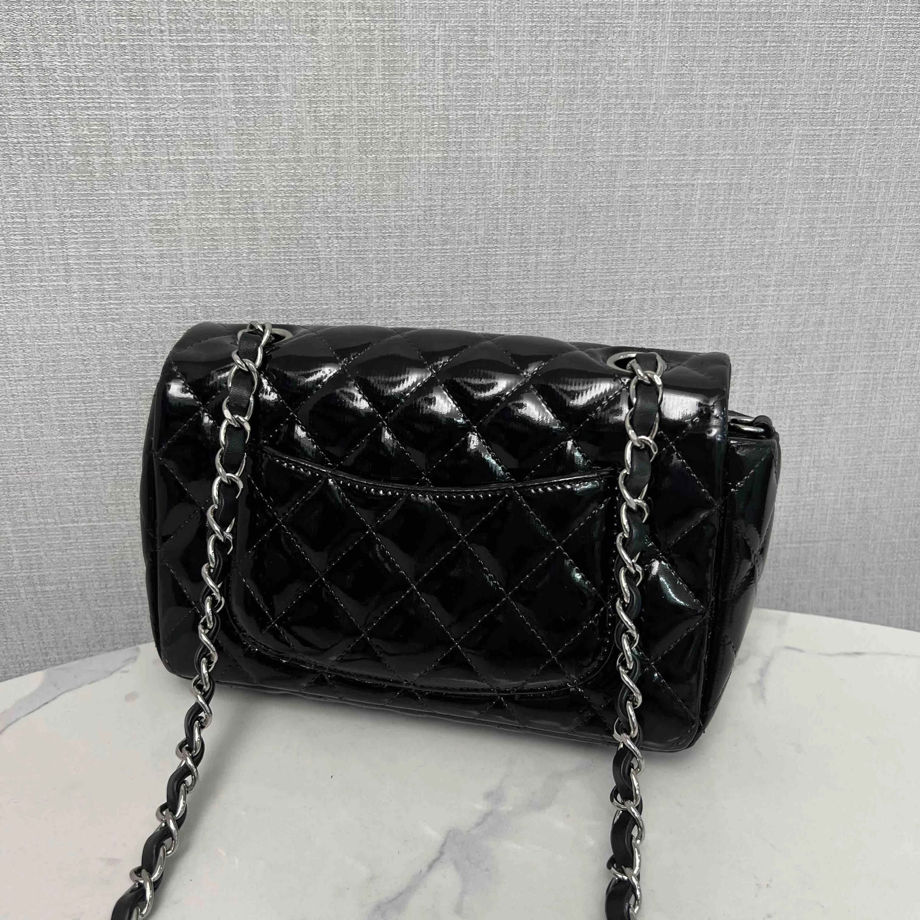 Chanel Classic Flap CF Mini Black Quilted Leather Chain Shoulder Bag