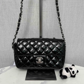 Chanel Classic Flap CF Mini Black Quilted Leather Chain Shoulder Bag