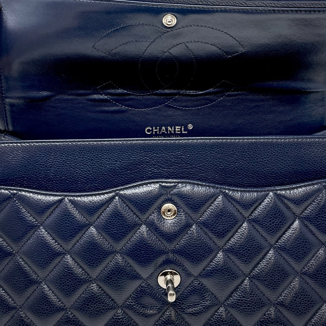 Chanel Classic Jumbo Caviar Double Flap Bag