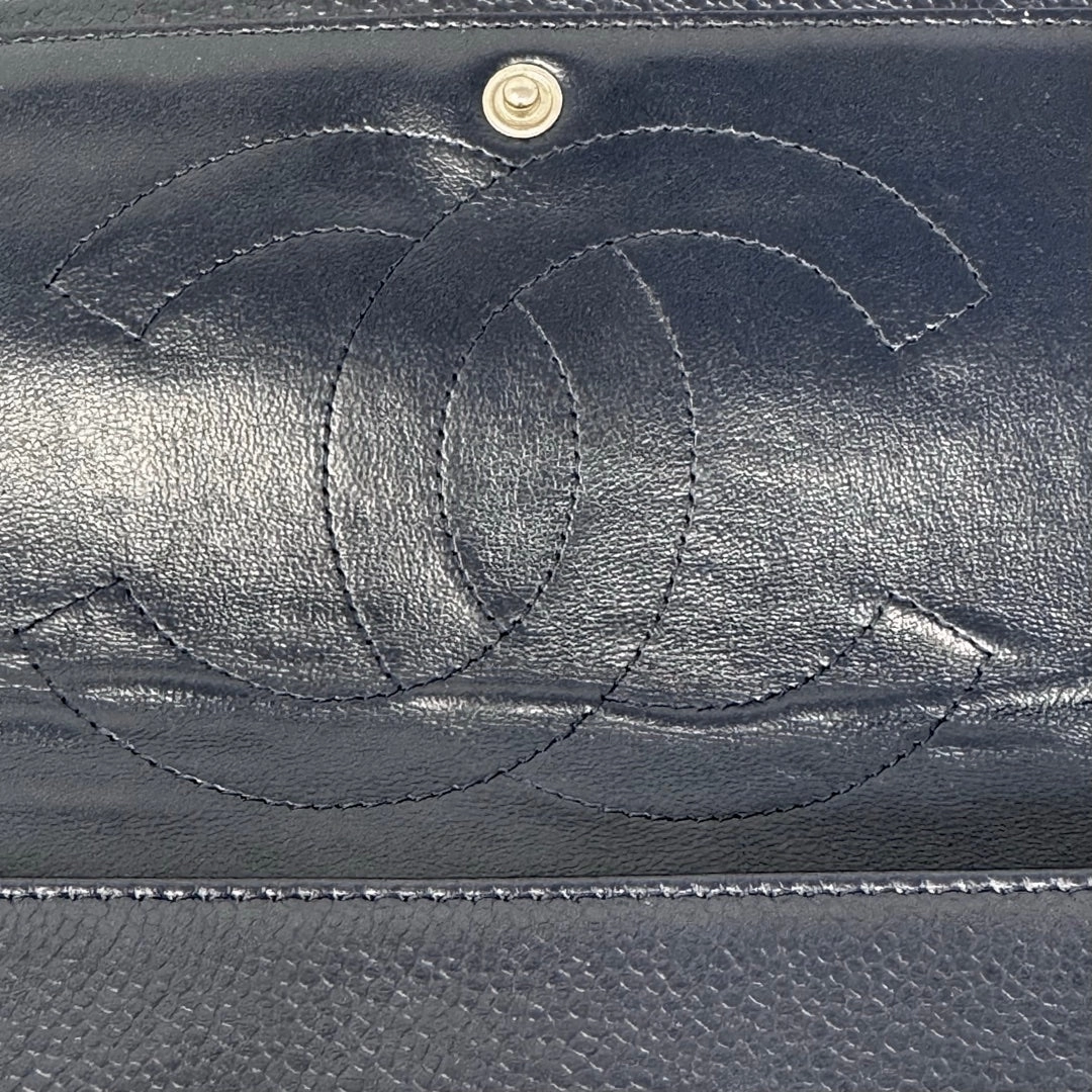 Chanel Classic Jumbo Caviar Double Flap Bag