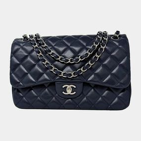 Chanel Classic Jumbo Caviar Double Flap Bag