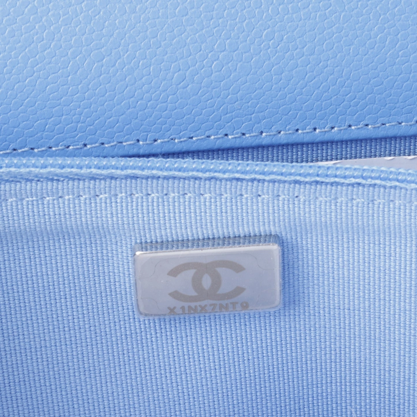 Chanel Classic Wallet On Chain Sky Blue Caviar