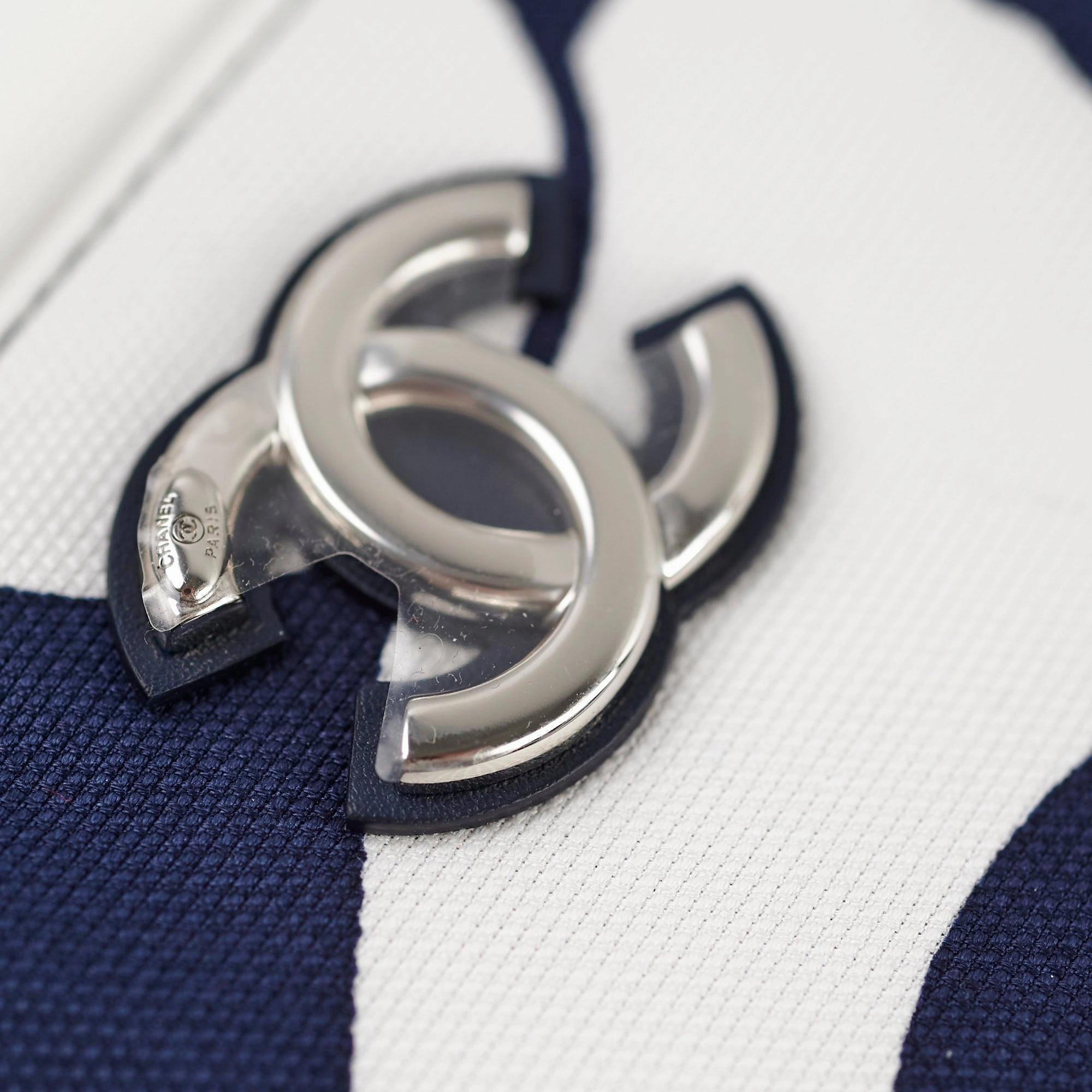 Chanel Coco Beach Backpack Blue/White 31 Series