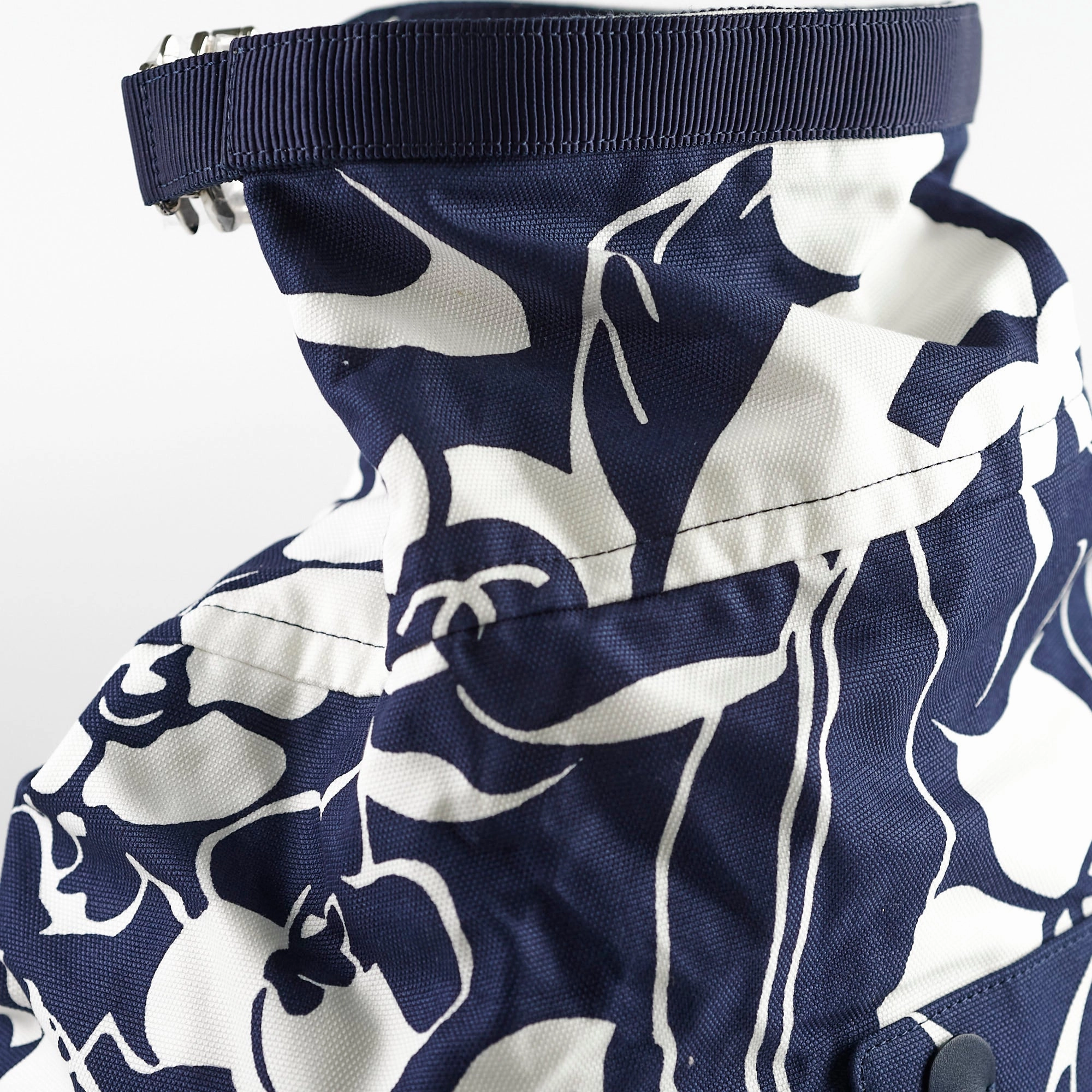 Chanel Coco Beach Backpack Blue/White 31 Series