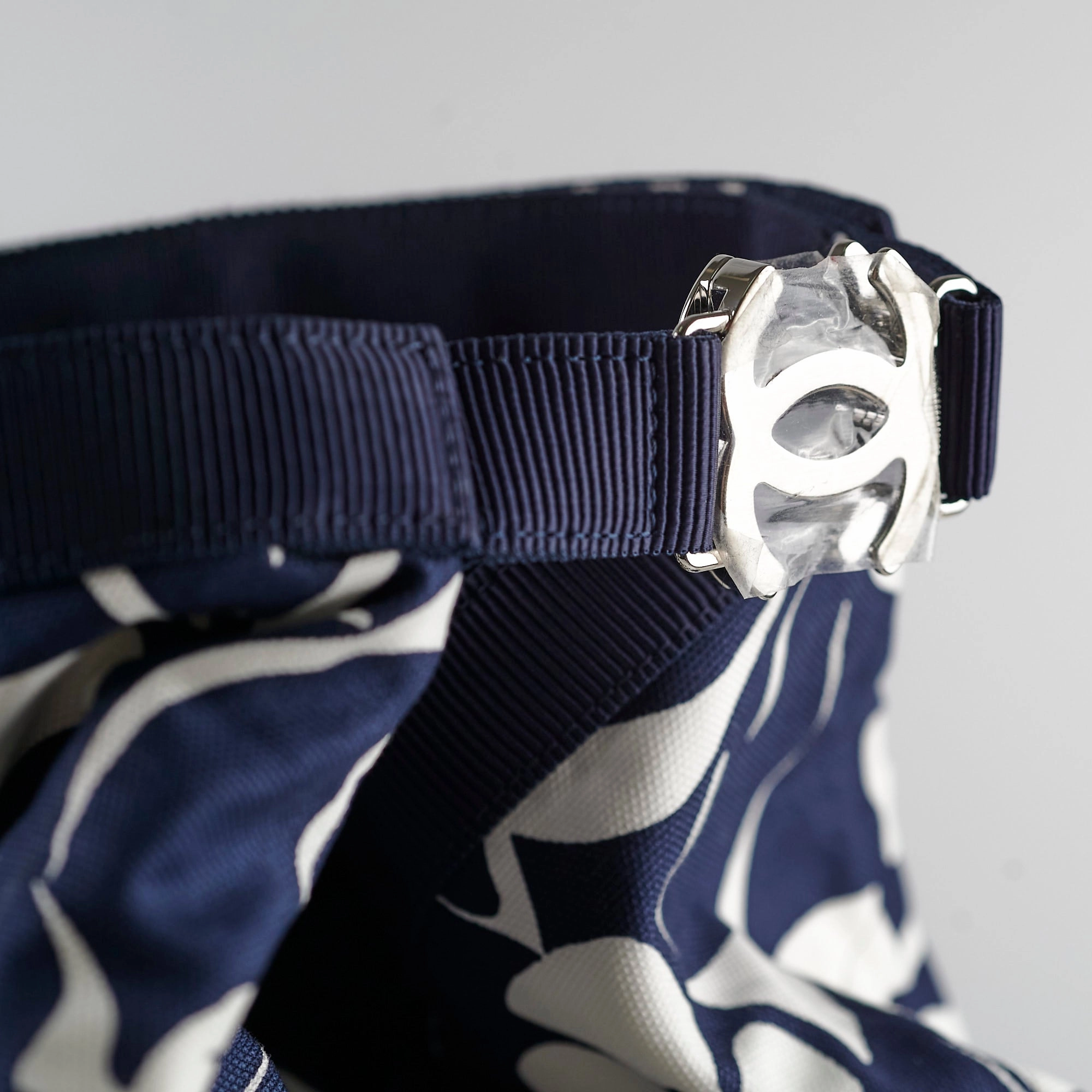 Chanel Coco Beach Backpack Blue/White 31 Series
