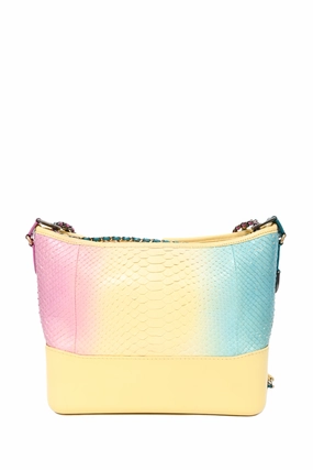 Chanel Cruise 2019 Multicolour Rainbow Python Medium Gabrielle Bag