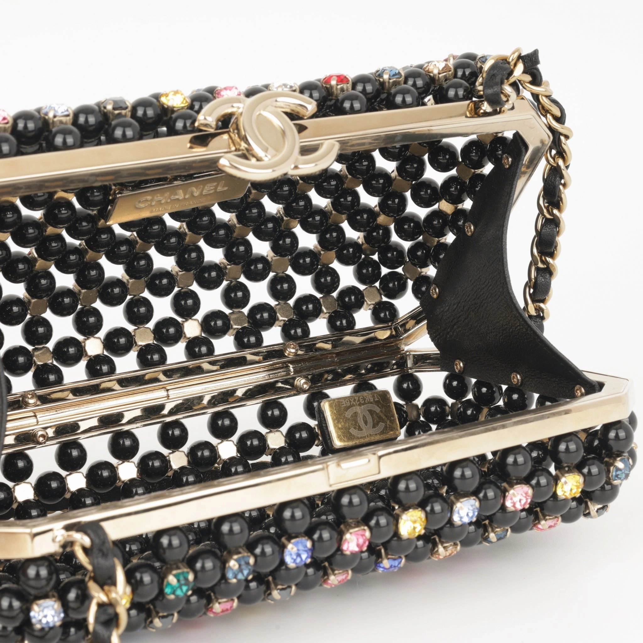 Chanel Cruise 23 Glass Pearls Evening Bag
